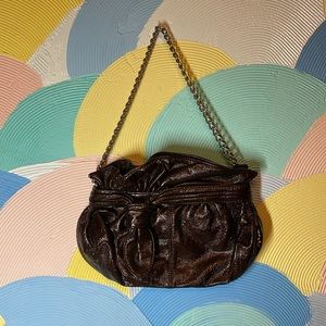 Loeffler Randall for Target handbag vintage gold metallic brown pleather